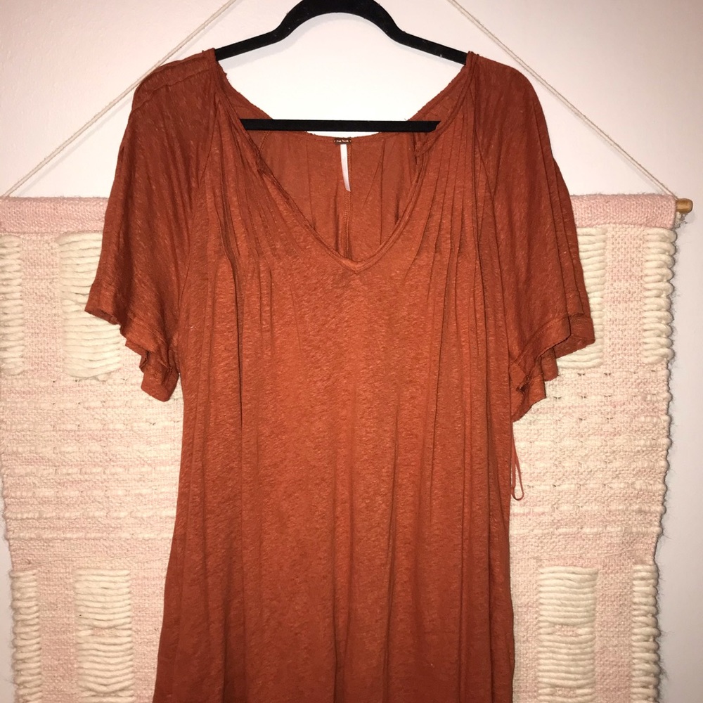 Free People Burnt Orange Tunic